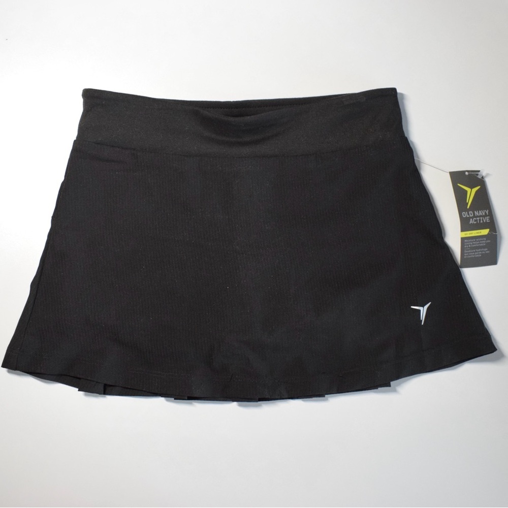 NEW - Old Navy Active Black Pleated Mini Skort